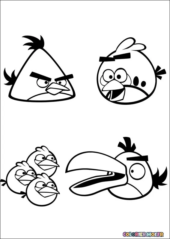 Dessin à colorier de Angry Birds