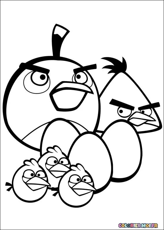 Dessin à colorier de Angry Birds