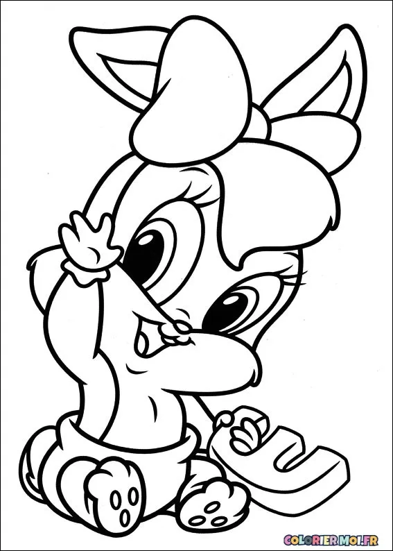 Dessin à colorier de Baby Looney Tunes