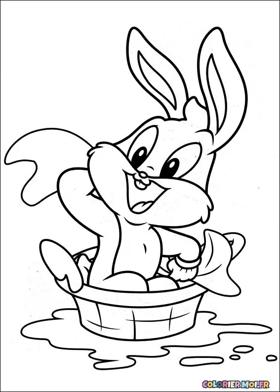 Dessin à colorier de Baby Looney Tunes