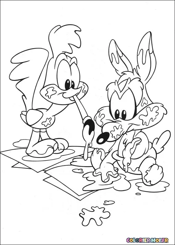 Dessin à colorier de Baby Looney Tunes