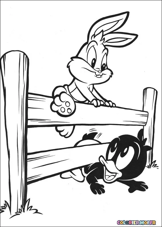 Dessin à colorier de Baby Looney Tunes