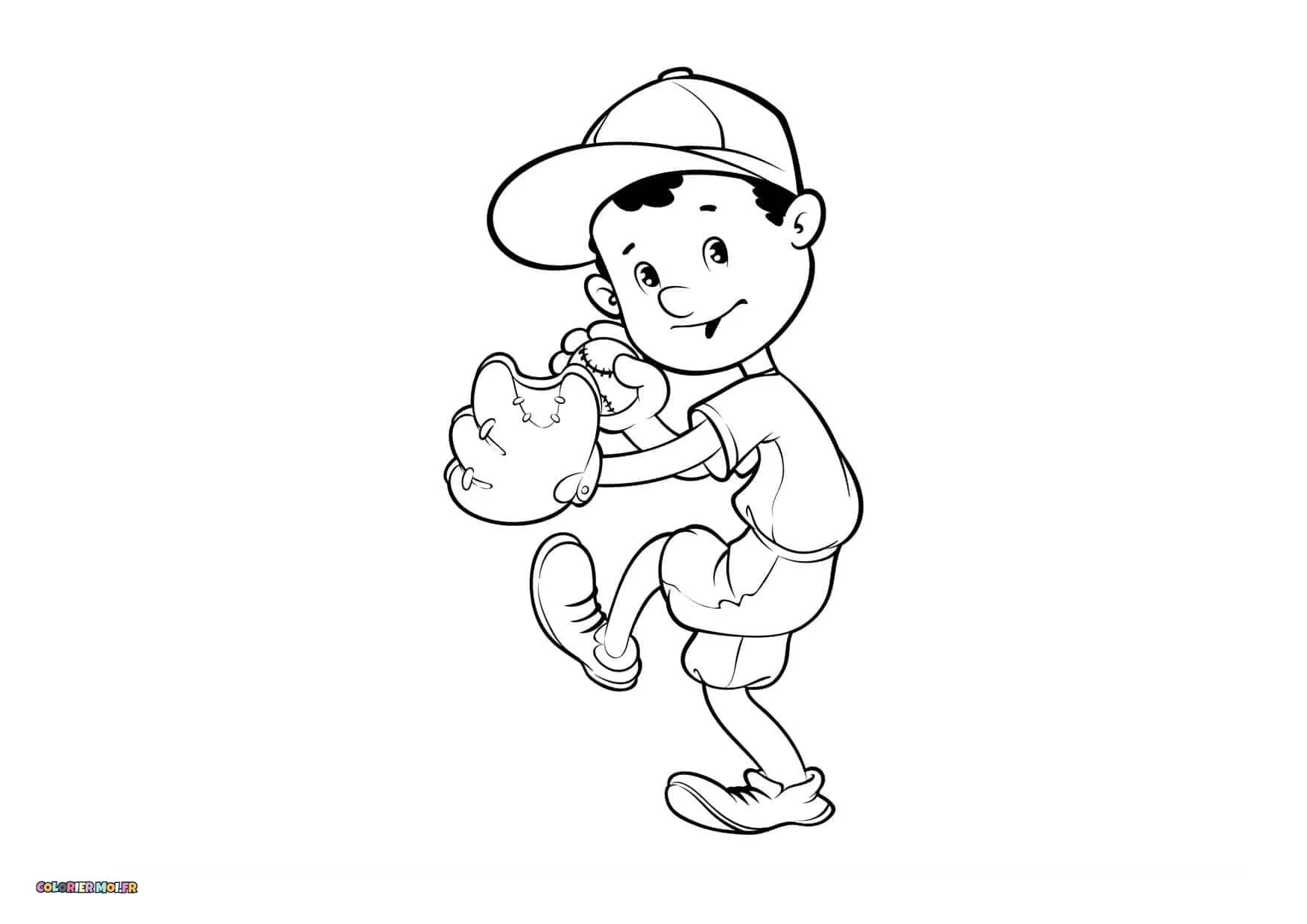 Dessin à colorier de Baseball