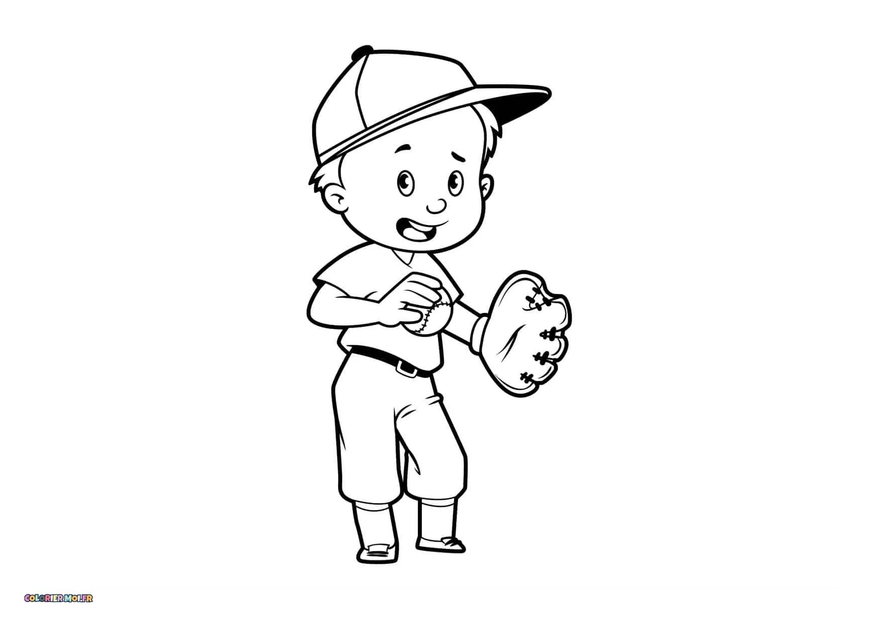 Dessin à colorier de Baseball