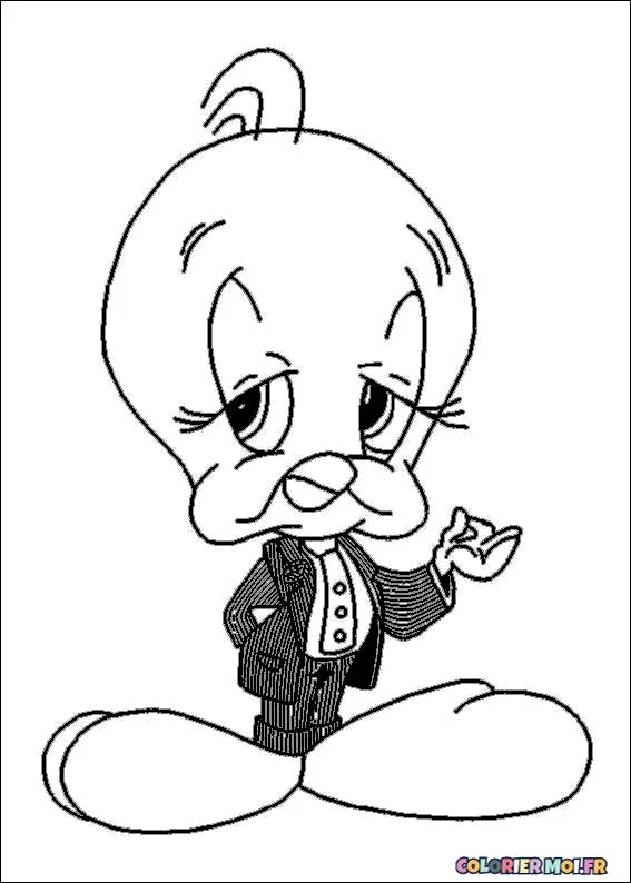 Dessin à colorier de Tweety