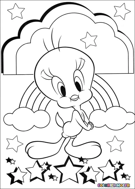 Dessin à colorier de Tweety