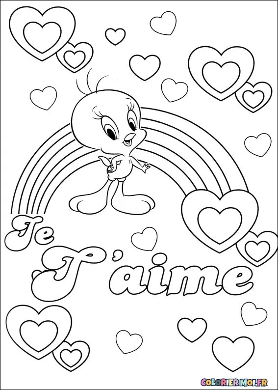 Dessin à colorier de Tweety