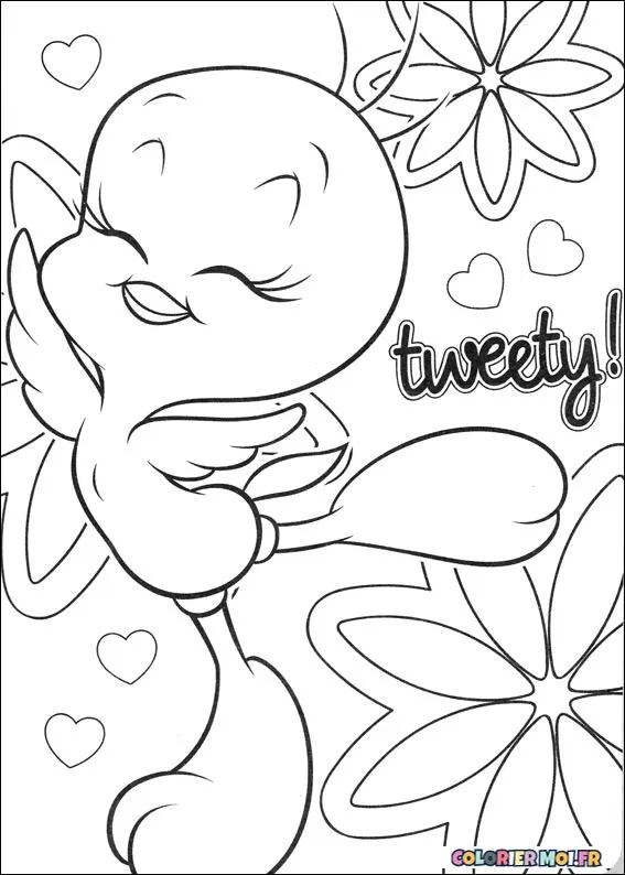 Dessin à colorier de Tweety