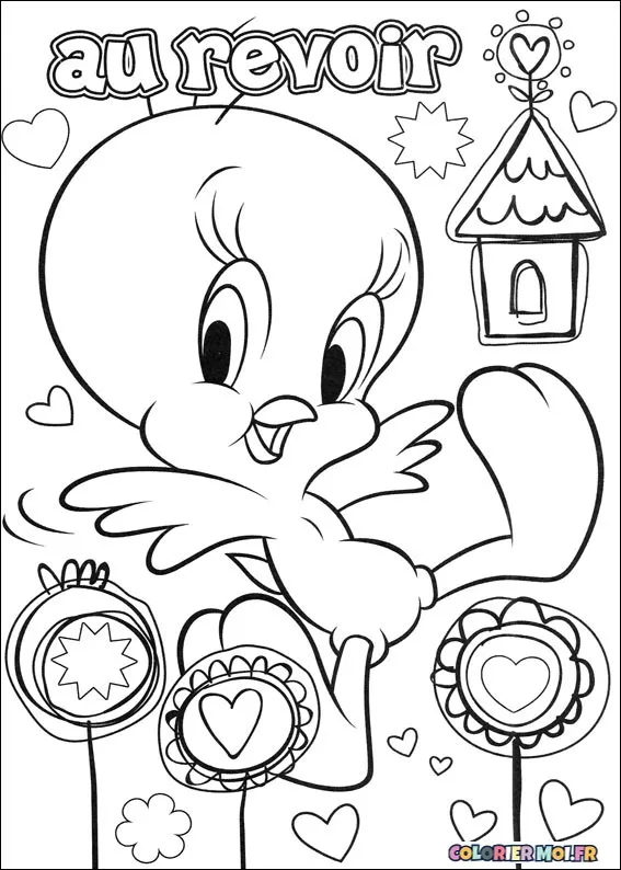 Dessin à colorier de Tweety