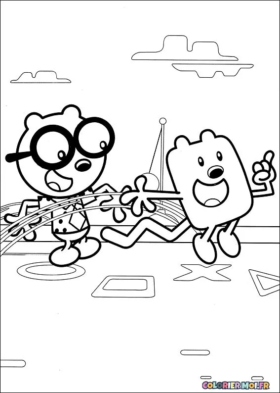 Dessin à colorier de Wow Wow Wubbzy