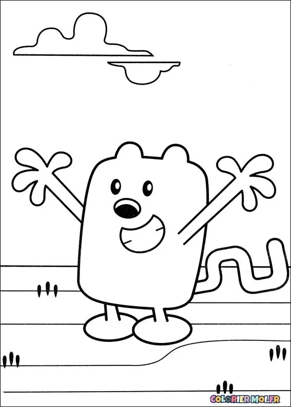 Dessin à colorier de Wow Wow Wubbzy