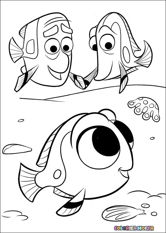 dessin de A la recherche de Dory 11 à télécharger imprimer et colorier.