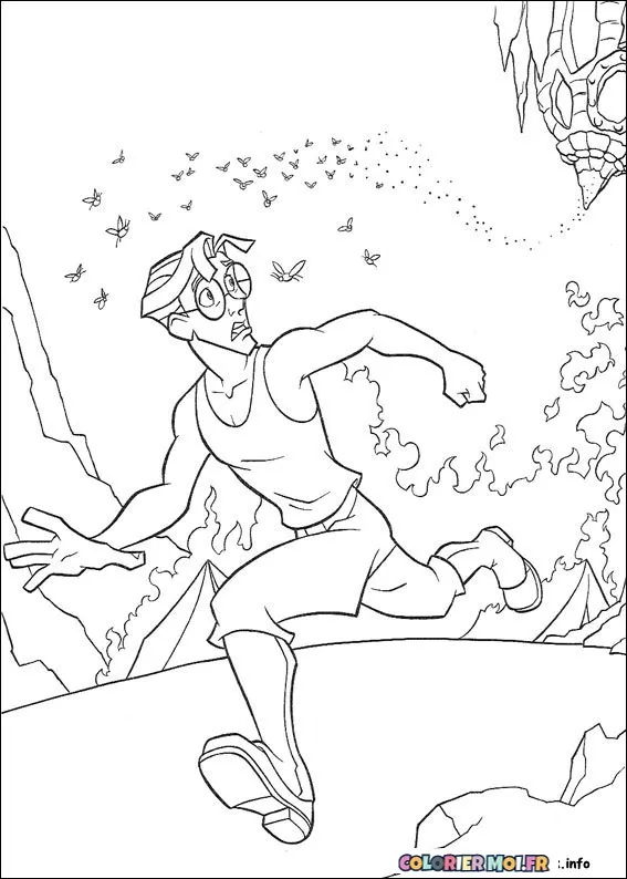 dessin de Atlantis 80 à télécharger imprimer et colorier.