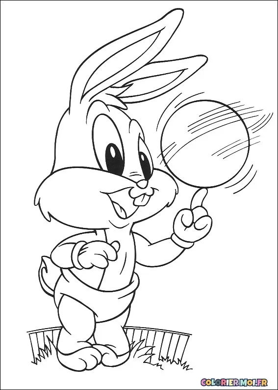 dessin de Baby Looney Tunes 48 à télécharger imprimer et colorier.