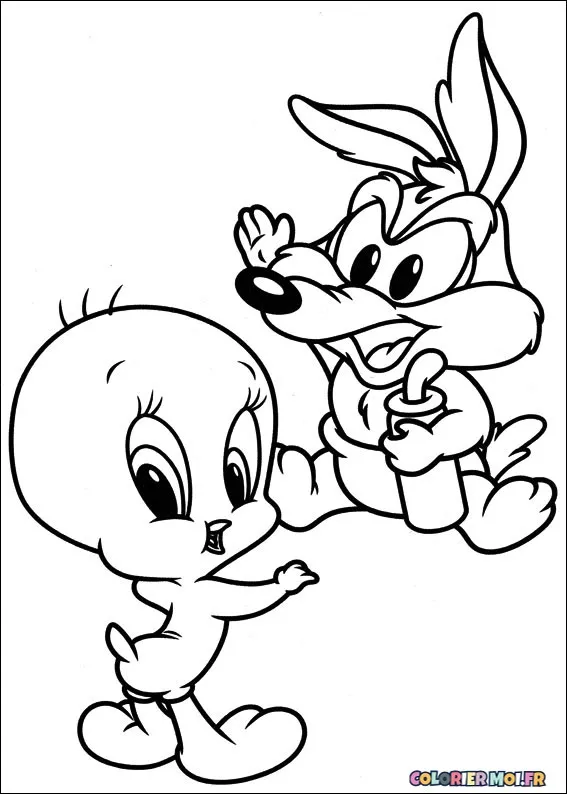 dessin de Baby Looney Tunes 63 à télécharger imprimer et colorier.