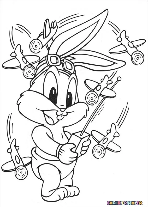 dessin de Baby Looney Tunes 85 à télécharger imprimer et colorier.