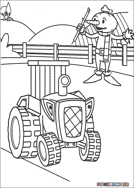 dessin de Bob le Bricoleur 65 à télécharger imprimer et colorier.