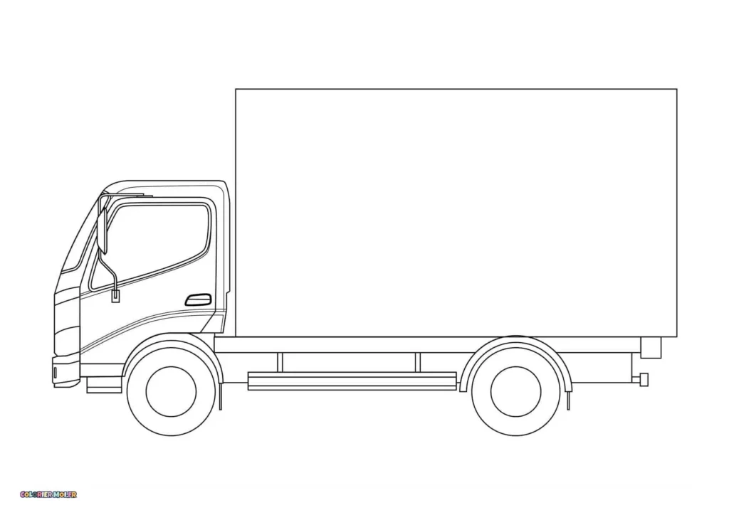 dessin de Camions 16 à télécharger imprimer et colorier.