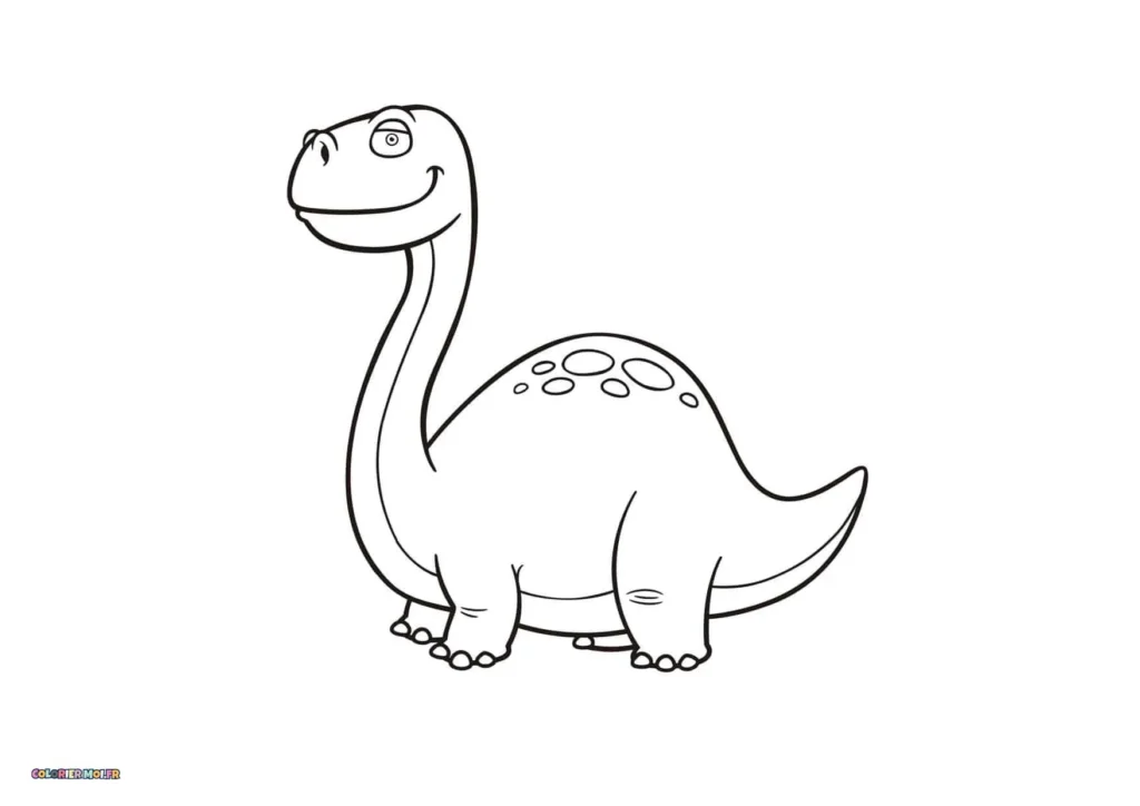 dessin de Dinosaures 19 à télécharger imprimer et colorier.