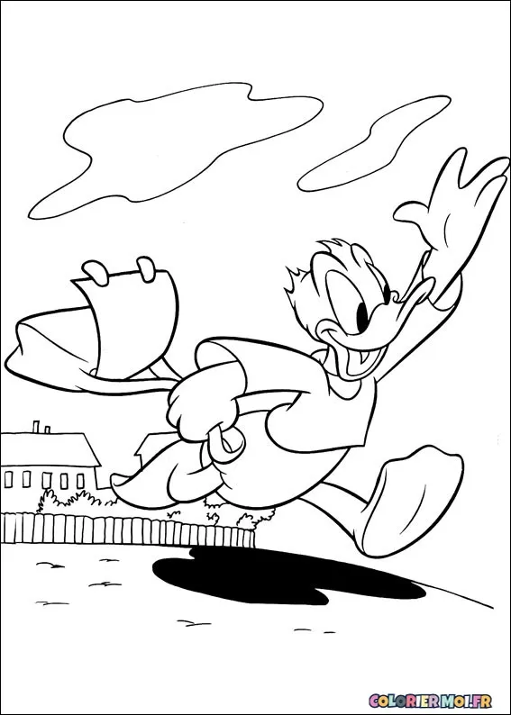 dessin de Donald 78 à télécharger imprimer et colorier.