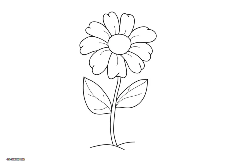 dessin de Fleurs 10 à télécharger imprimer et colorier.