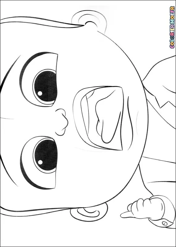 dessin de Le Bebe Boss 06 à télécharger imprimer et colorier.