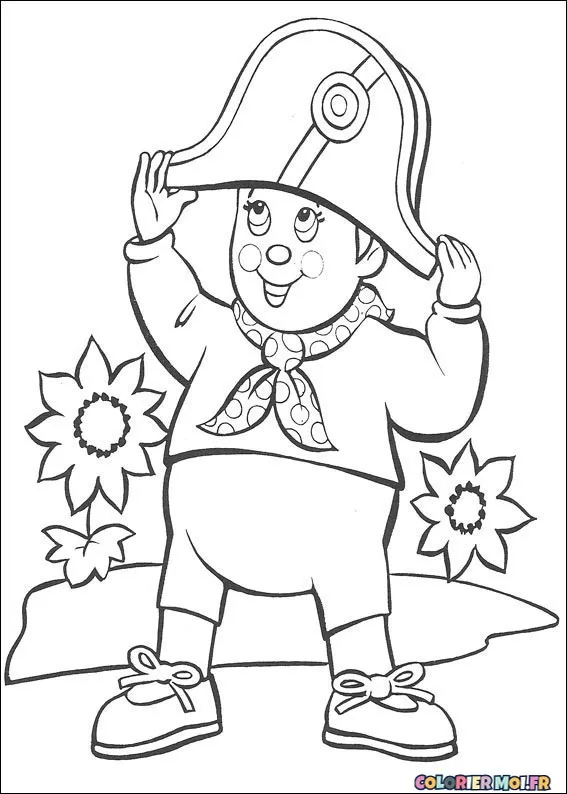 dessin de Noddy 29 à télécharger imprimer et colorier.