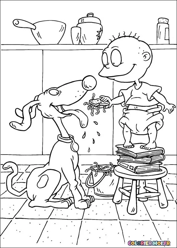 dessin de Rugrats - Aventures en couches 08 à télécharger imprimer et colorier.