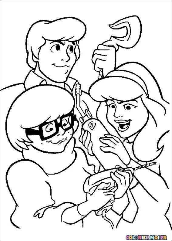 dessin de Scooby-Doo 10 à télécharger imprimer et colorier.