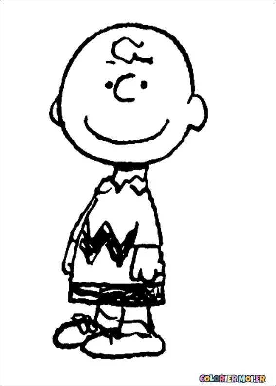 dessin de Snoopy 14 à télécharger imprimer et colorier.