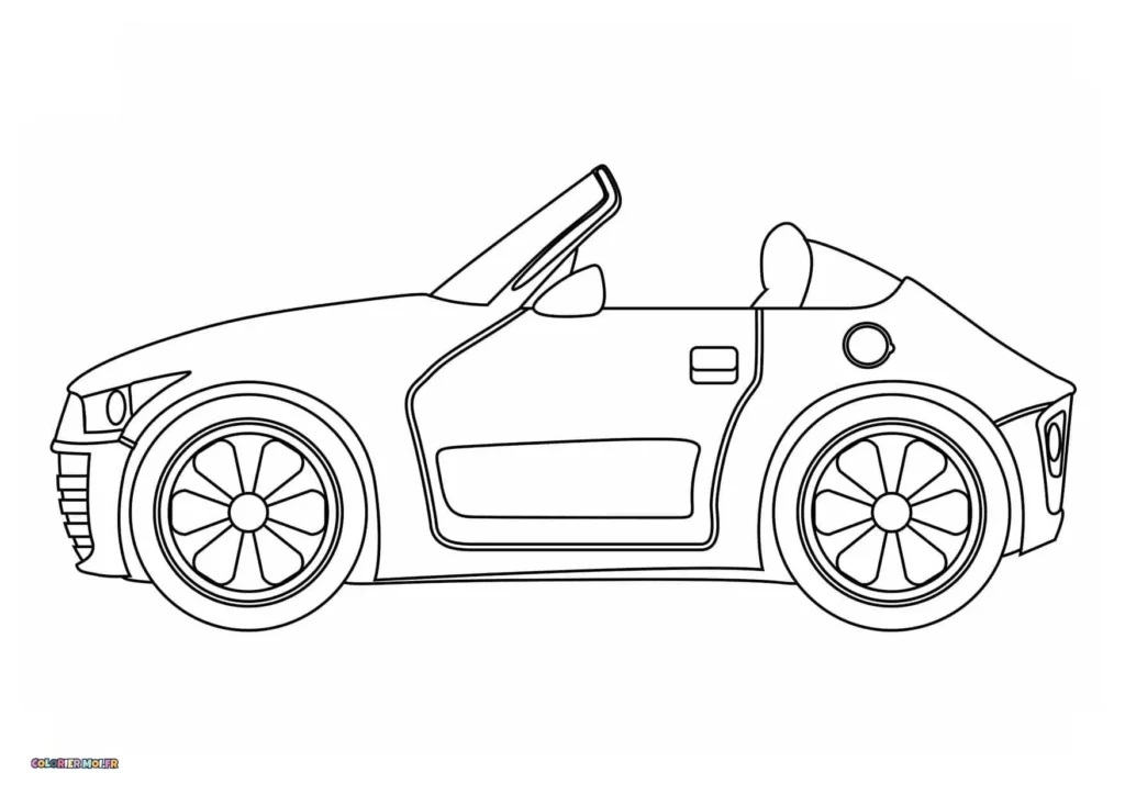 dessin de Voitures 138 à télécharger imprimer et colorier.