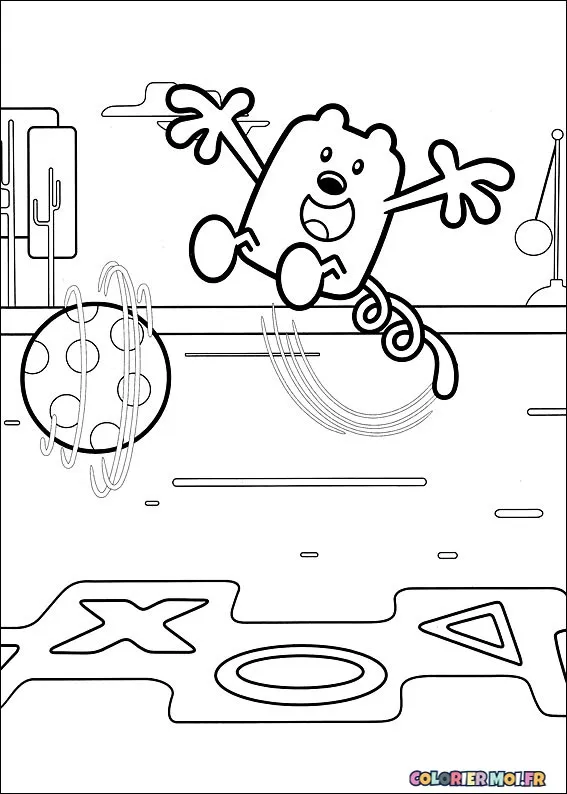 dessin de Wow Wow Wubbzy 04 à télécharger imprimer et colorier.