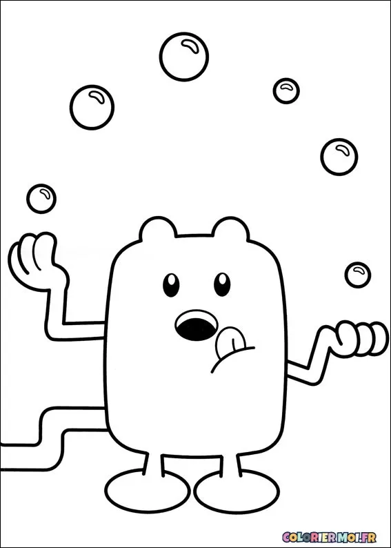 dessin de Wow Wow Wubbzy 23 à télécharger imprimer et colorier.