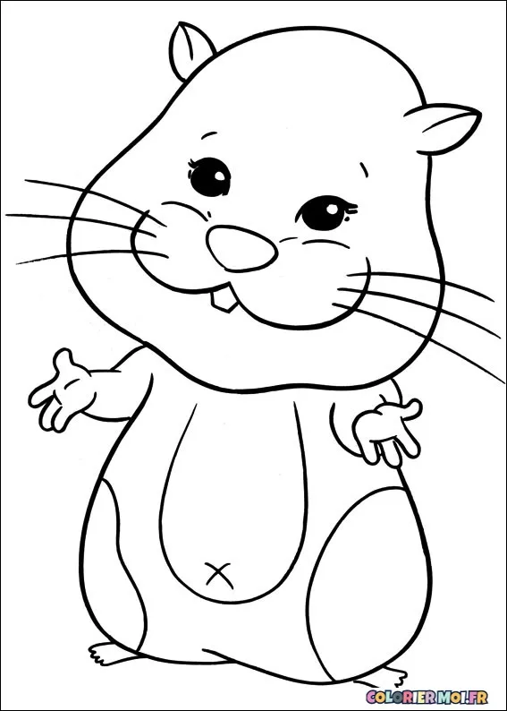 dessin de Zhu Zhu Pets 54 à télécharger imprimer et colorier.